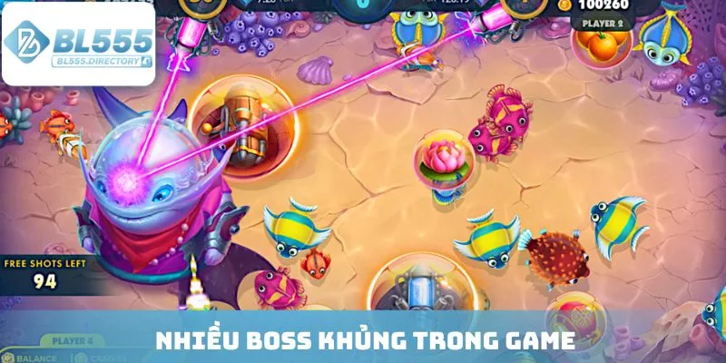 Nhiều boss khủng trong game