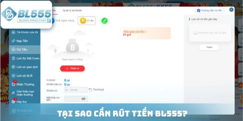 Tại sao cần rút tiền BL555?